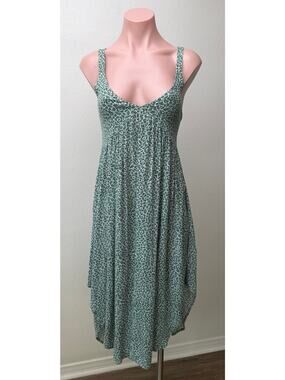 O'Neill Green Ivory Floral Midi Dress Women's US S
